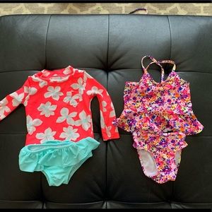 Swim suit bundle, used, girls, 18 month